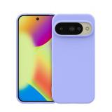 Foluu Silicone Case for Google Pixel 10/10 Pro, Liquid Gel Rubber Bumper Case with Soft Microfiber Lining Cushion Slim Hard Shockproof Protective Cover for Pixel 10/10 Pro 2025 (Purple)