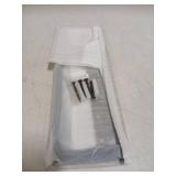 Gypie Kitchen Wrap Organizer Door Mount, Aluminum Foil Holder Cabinet Door Organizer Cabinet Storage Basket for Kitchen Wrap/Food Bag Storage, Black