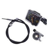 HGC Resettable Speedometer Odometer Gauges Analog Classic Style Vintage Universal For 26" Motorized Bike Exercycle