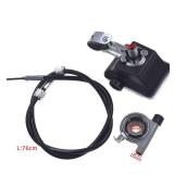 HGC Resettable Speedometer Odometer Gauges Analog Classic Style Vintage Universal For 26" Motorized Bike Exercycle