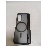 Spugan for Samsung Galaxy Z Fold 5 Case with MagSafe, [Built-in Privacy Screen Protection] [S Pen Holder & Hinge Cover] Translucent Matte Strong Magnetic Shockproof Case for Galaxy Z Fold 5 (Black)