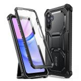 i-Blason Armorbox for Samsung Galaxy A16 5G Case with Kickstand, Full-Body Rugged Bumper Samsung A16 Case with Built-in Screen Protector (Black)