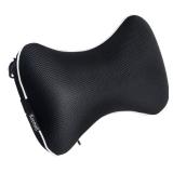 Keemall Inflatable Car Neck Pillow, Soft Headrest Inflatable Car Pillow for Driving Seat with Adjustable Strap, Comfortable Ergonomic Design Neck Support and Breathable Washable Cover