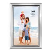 Langdon House 4x6 Silver Picture Frame - Distinguished Edging for Classic Style - Richland Collection