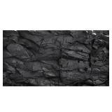 AWERT 72x24 inches Stone Aquarium Background Black Rock Fish Tank Background Rocky Terrarium Background Vinyl