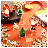 Outus 36 Pieces 1 Inch Acrylic Circle Blanks Acrylic Disc Blanks for Crafts Clear Ornaments Transparent Round 0.08 Inch Thick Sheets for Christmas Ornament DIY Art Name Cards Projects Supplies