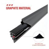 18 inch Frameless Adjustable Size of Universal 4 PCs Refills Replacement Windshield Wiper Refills Replacement for Tesla,Toyota,Hyundai,Honda Front & Rear Windshield Wiper Baldes Rubber Strips