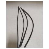 18 inch Frameless Adjustable Size of Universal 4 PCs Refills Replacement Windshield Wiper Refills Replacement for Tesla,Toyota,Hyundai,Honda Front & Rear Windshield Wiper Baldes Rubber Strips