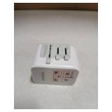 TESSAN Universal Travel Adapter 28W, International Power Adapter with 3 USB C 2 USB A Charging Ports, Worldwide Plug Adaptor for US to European UK Italy Ireland New Zealand (Type C G A I)