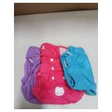 wegreeco Washable Reusable Premium Female Dog Diapers, Medium Large Small Dog Doggie Puppy & Doggy Diapers Female,Period Panties in Heat (Pack of 3, Medium)