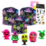 Disney Doorables Nightmare Before Christmas Blind Bags - Bundle with 3 Mini Peek Figures & Stickers