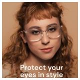 Gaoye Stylish Blue Light Glasses for Woman - Computer Glasses for Blue Light Blocking - Lightweight Frames - 3 pack