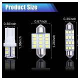 YOGEIER Car Led Bulb, Led Combination Set of 24 Pcs, Used for Car Interior/Indoor Map Dome/ Trunk / License Lights, Etc. (White)