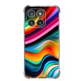 Beaucov Case for Motorola Edge 2025,Rainbow Colorful Marble Drop Protection Shockproof Case TPU Full Body Protective Scratch-Resistant Cover for Motorola Moto Edge 2025