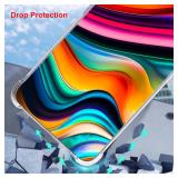 Beaucov Case for Motorola Edge 2025,Rainbow Colorful Marble Drop Protection Shockproof Case TPU Full Body Protective Scratch-Resistant Cover for Motorola Moto Edge 2025