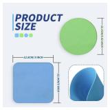 3PCS Jar Opener for Seniors with Arthritis - Rubber Gripper Pads, Bottle & Can Opener, Kitchen Gadgets (Light Blue + Green)