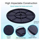 Lazy Susan Turntable Organizer, Eichzer Premium Heavy Duty Rotating Swivel Stand with Steel Ball Bearings for Model/Rotating Plants/Crafts Stand/TV/Monitor/Laptop (360 Rotation) 12 inch