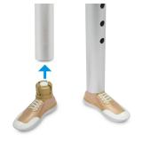 Sneaker Walker Glides for 1" Walker Tubes - 1 Pair (Gold)