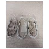 RCTech USB C to Lightning Cable 3Pack 3FT [MFi Certified] iPhone Fast Charger Cable USB-C Power Delivery Charging Cord for iPhone 14/13/12/12 PRO Max/12 Mini/11/11PRO/XS/Max/XR/X/8/8Plus/iPad, White