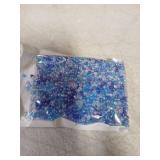 uxcell 2000 Pcs Glass Seed Beads Bulk, 3mm Mini Loose Glass Bugle Beads for DIY Earrings, Necklaces, Bracelets, Jewelry Making, Blue Color