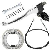 YOXUFA Mini Bike Brake Lever Kit Drum Brake Cable Shoes Replacement for Coleman CT200U CT200U-EX BT200X Baja Warrior Heat MB200 Massimo Axis M200 Predator 212 196cc 200cc Parts W/ 22mm 7/8" Handle