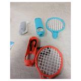 Tennis Rackets for Nintendo Switch 2 Joy-Con(2025), MENEEA 2 Pack Game Accessories for Mario Tennis Aces,Handle Grip Holder for Switch 2/Switch 1 Controller Suport Other Tennis Game for NS2 (Blue/Oran