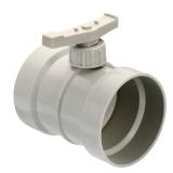 PATIKIL 4" HVAC Duct Manual Volume Damper, PP Adjustment Flame Retardant Airflow Backdraft Damper Control for HVAC Air Balancing System, Beige