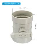 PATIKIL 4" HVAC Duct Manual Volume Damper, PP Adjustment Flame Retardant Airflow Backdraft Damper Control for HVAC Air Balancing System, Beige