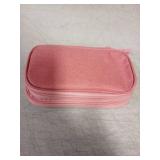 JIAKAI Travel Cable Organizer,Electronics Accessories Organizer Bag,for Charger, Phone, memory card,Travel Gadget Bag-Pink