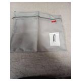 Pendancy Mesh Zipper Pouch 11x13.7 in, Large Double Pocket Waterproof File Bag with Handle, A4 Size Foldable Document Storage for Puzzle Project/Cross Stitch/Travel/Office Gray