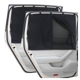 Car Window Shades, 2 PCS Magnetic Double Layer Auto Sun Shade for Side Windows Privacy Full Covers/Half Shade Options Back Car Window Curtains for Baby Protection