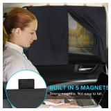 Car Window Shades, 2 PCS Magnetic Double Layer Auto Sun Shade for Side Windows Privacy Full Covers/Half Shade Options Back Car Window Curtains for Baby Protection