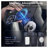 BENTOBEN Magnetic for iPhone 17 Pro Max Case 2025 [Compatible with Magsafe] [Military-Grade Protection] Matte Women Men Anti-Slip Shockproof Bumper Phone Cases for 17 Pro Max 6.9", Deep Blue/Black