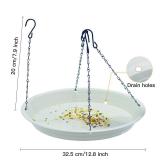 Bird Seed Catcher Tray Platforms 12" Bird Feeders Big Hanging Trays Platform can be Used for Most Feeders to Catch Dropped Seed and Shells for Outdoor Courtyard Gardens to Attract Birds (1PCS)