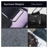 Sportneer Adjustable Ankle Weights Set - 1 Pair (2-10 lbs) Removable Sandbags for Women & Men, Comfortable Neoprene Leg Weights for Walking, Running, Pilates, Yoga, Home Workout & Physical Therapy