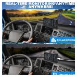 RV Trailer Tire Pressure Monitoring System,TPMS with 10 Sensors,Tire Pressure Monitor w/7³ Color LCD Display,Signal Booster,6 Alert Modes,Long Sensing Distance,0-188PSI,for RV, Trailers, Heavy Trucks