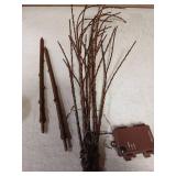 Hairui Lighted Brown Branches Battery Operated with Timer 30IN 100 LED Fairy Lights, Willow Branch Lights for Home Bedroom Fireplace Christmas Holiday Decoration Indoor Outdoor Use (Vase Excluded)