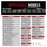 CARORAV TPMS Sensor GM, 4-Pack Tire Pressure Monitoring System Sensor Replacement for GM Chevy GMC Cadillac Buick, 315MHz OE Replaces for 13586335 13581558 13598771 13598772