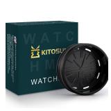 KITOSUN WatcHMD Charcoal Heat Management Device Stainless Steel HMD Coals Holders Tray, Easy Hold 3 Pieces 26 MM Coconut Charcoals Cubes (OwatcHMD-Black)