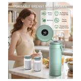 Portable Breast Milk Cooler for Outdoors, 360° All-Round Cooling Keeps Milk Fresh for 24 Hours, 22oz Large Capacity Breastmilk Chiller with 2pcs BPA-Free Bottle for Breastmilk Storage
