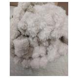 Bedsure GentleSoft Throw Blanket for Couch - Cozy Soft Blankets for Women, Cute Small Fleece Throws for Girls, Linen, 300GSM, 50x60 Inches