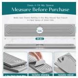 eormoe Kitchen Faucet Absorbent Mat - Diatomaceous Earth Splash Guard for Sink Faucet, Aesthetic Water Absorbing Stone Tray in The Modern Home [Grey, 23.6" x 3.9"]
