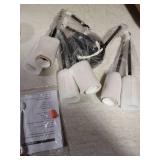 Modern Sputnik Chandelier, 6-Light Farmhouse Semi Flush Mount Ceiling Light Fixtures, Industrial Chandeliers for Dining Room Kitchen Bedroom Living Room Hall Foyer Entryway (Black and Gold) - E26 Base