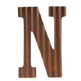 COLLECTIVE HOME - 12" Metal Letters for Wall Decor, Corrugated Rusty Letters, Rustic Hanging Wall Decor, Monogram Hanging Farmhouse Decor, Alphabet Signs for Office Bedroom Living Room Kitchen (N)