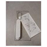 Samsung Galaxy Z Fold7 Clear Grip Phone Case, Anti-Scratch, Stylish, Easy to Hold, Anti-Reflecting Film, Comfortable, Sleek, US Version, Transparent