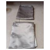 Bedsure Satin Pillowcase with Zipper, Similar to Silk Pillow Cases 2 Pack, Grey Satin Pillow Cases Standard Size, Silky & Soft Pillow Covers for Hair and Skin, Gifts for Women Men, 20x26 Inches