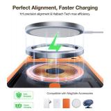 TORRAS Magnetic Shockproof for iPhone 17 Pro Case, Compatible with MagSafe, Military-Grade Drop Protection, Camera Control, DIY Button, Slim Translucent Phone Case for iPhone 17 Pro, Orange