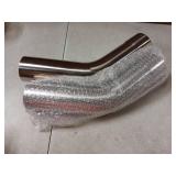 LCGP 3" OD 2 Pcs 45 Degree Exhaust Tube Made of High Quality Stainless Steel DIY Exhaust Pipe