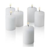 Bulk Pack of 72 White Votive Candles - Box of 72 Unscented Bulk Candles - 15 Hour Burn Time - for Weddings, Restaurants, Parties, Spa and Decorations.