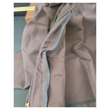 Gray Golf Jacket with Blue Trim